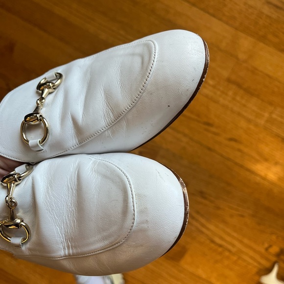 French Sole White Mule - Picture 2 of 3